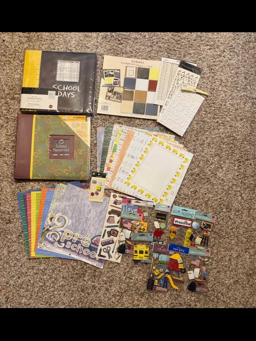Home Office School Memories Scrapbook Kit in Multicolor
